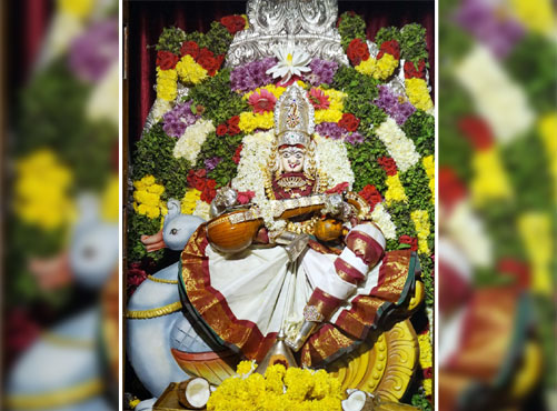 Youth participate in Saraswathi puja